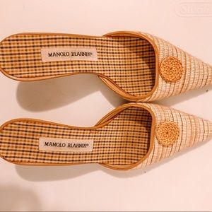 Manolo Blahnik Kitten Heel Mule